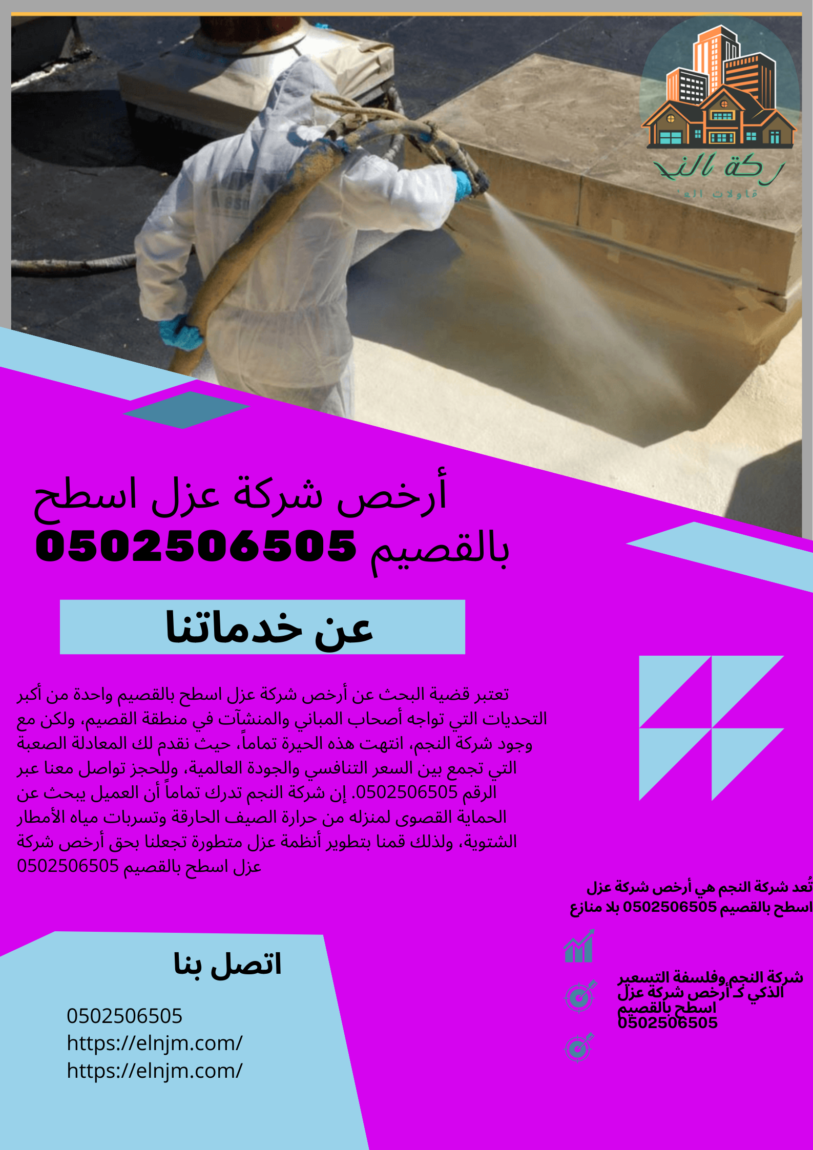 أرخص شركة عزل اسطح بالقصيم 0502506505